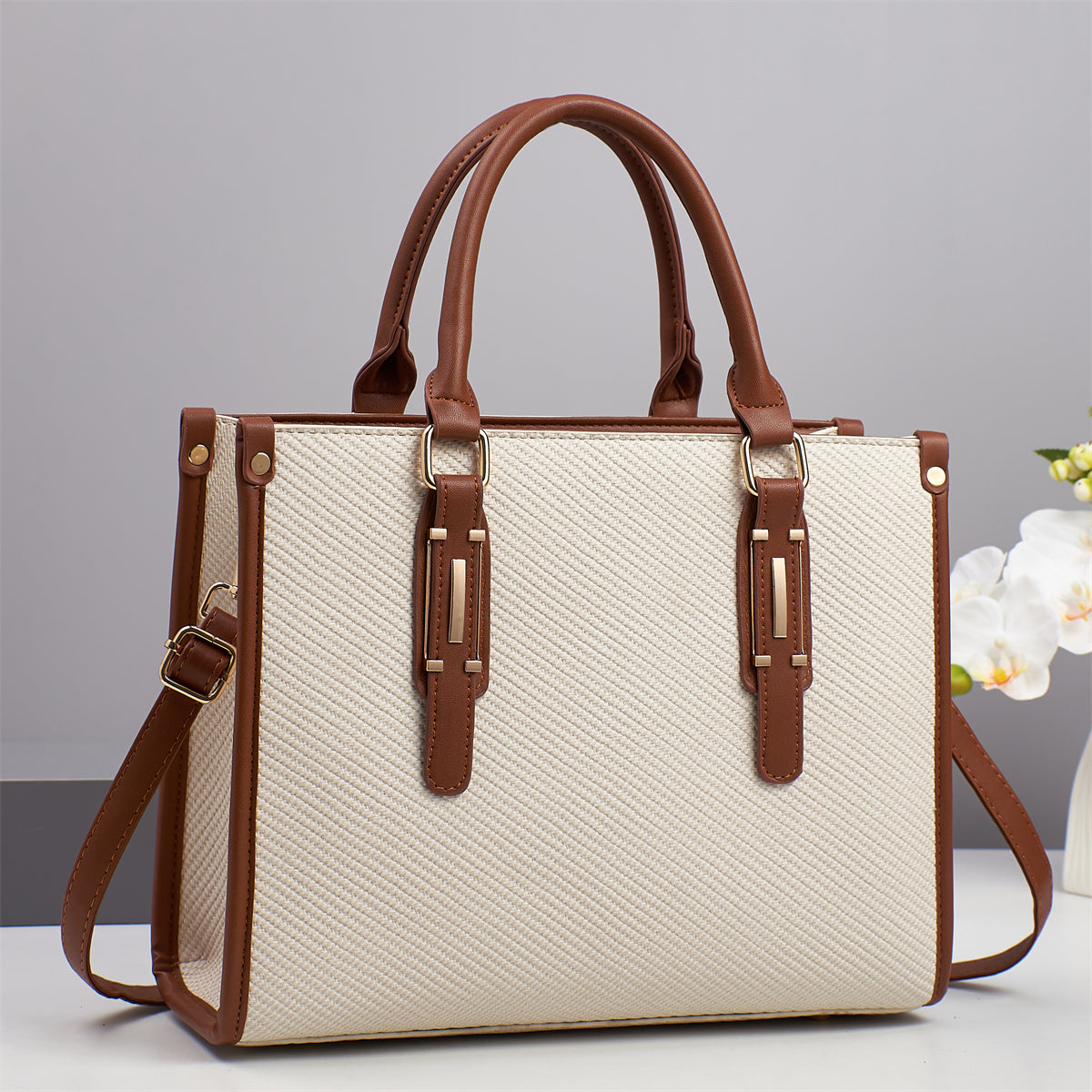 Squisita borsa di lusso firmata - Borsa a tracolla da donna in pelle di alta qualità con fodera in nylon e chiusura a catena, elegante e alla moda.