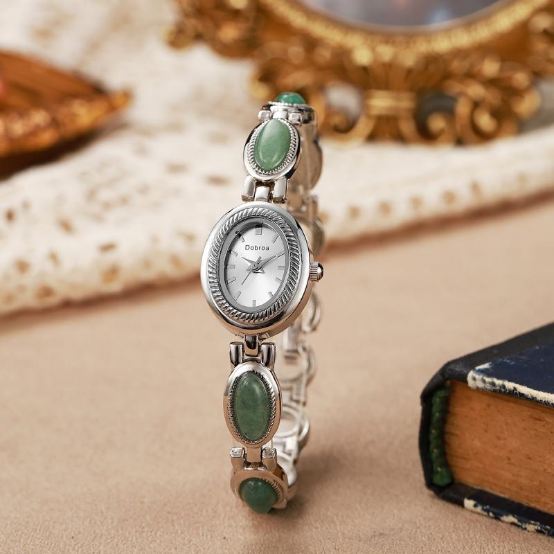 Bracciale con pietra naturale Dongling e occhio di tigre