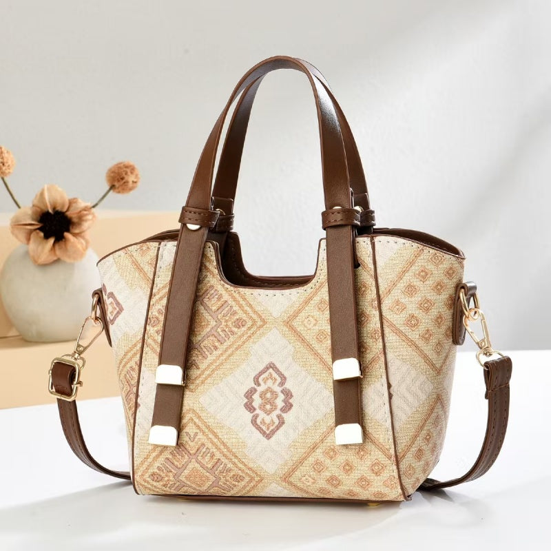 Nuovo modello Borsa a cuscino Boston a tracolla da donna con ricamo jacquard- Borse di lusso da donna
