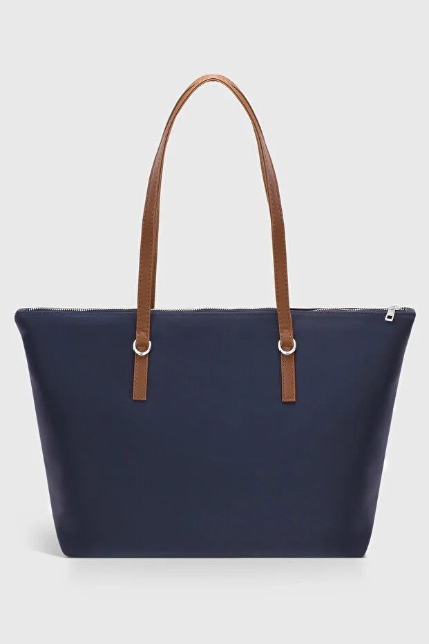 Borsa shopper blu navy da donna