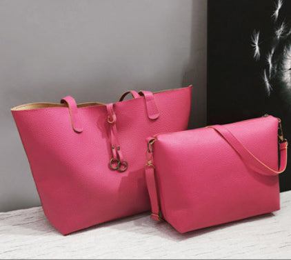 Set di due pezzi con borsa a tracolla da donna con nastro alla moda