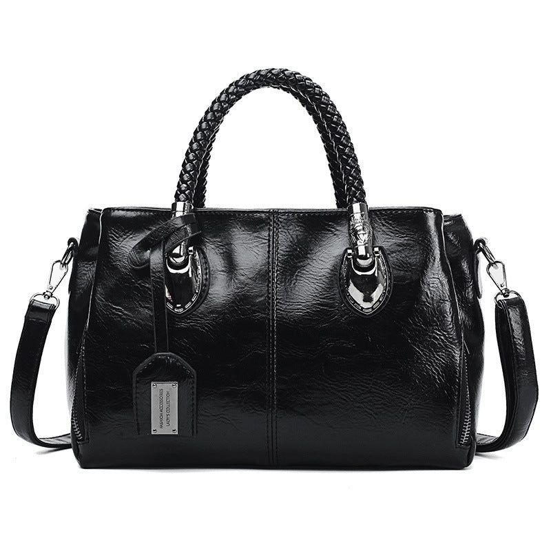 Borse di lusso vintage in pelle cerata da donna