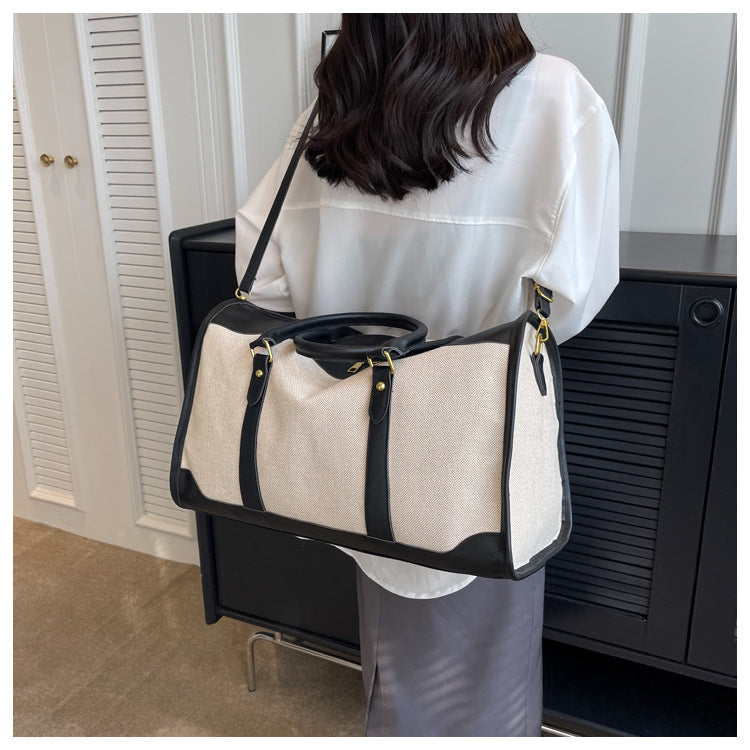 Borsa tote portatile di grande capacità da donna, ideale per i viaggi.