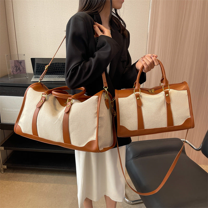 Borsa tote portatile di grande capacità da donna, ideale per i viaggi.