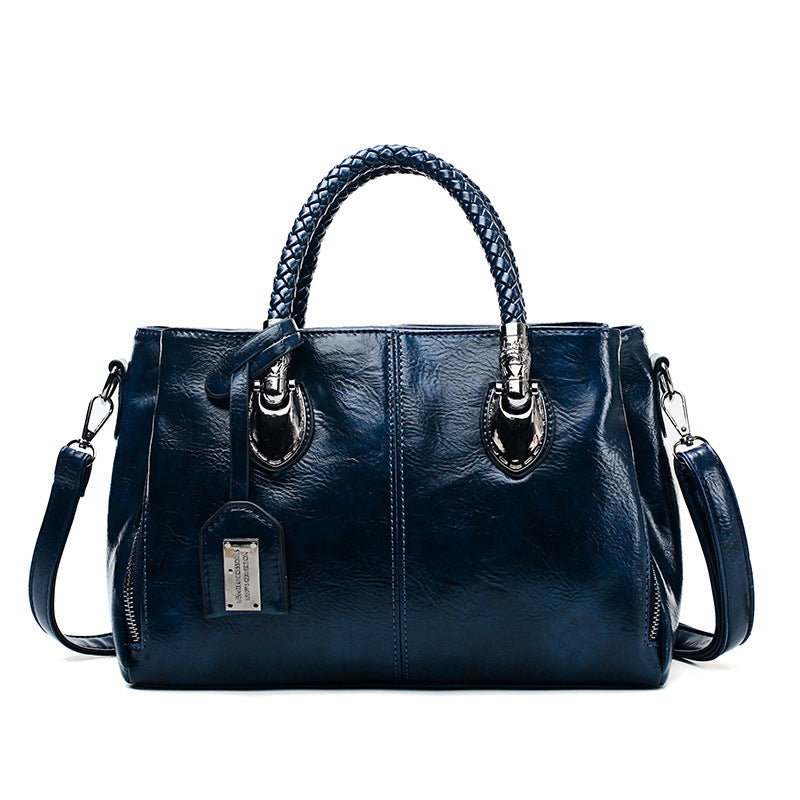 Borse di lusso vintage in pelle cerata da donna