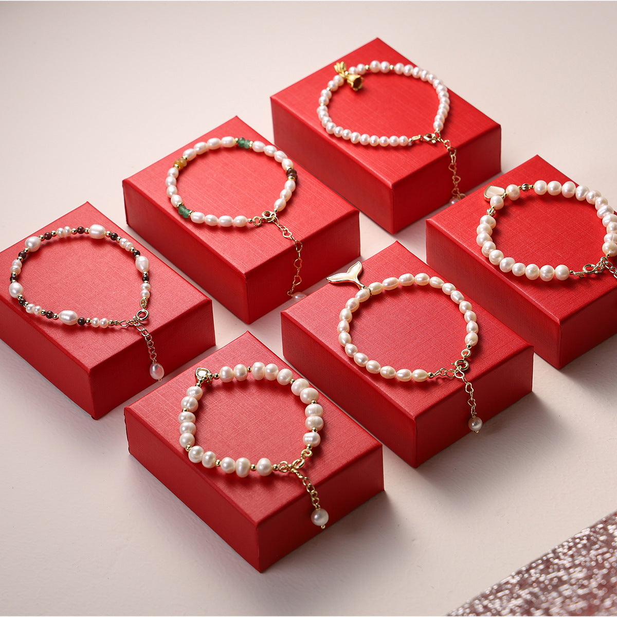 Bracciale da donna con perle d'acqua dolce naturali
