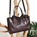 Borsa a tracolla da donna vintage versatile in morbida pelle