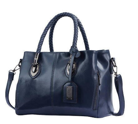 Borse di lusso vintage in pelle cerata da donna