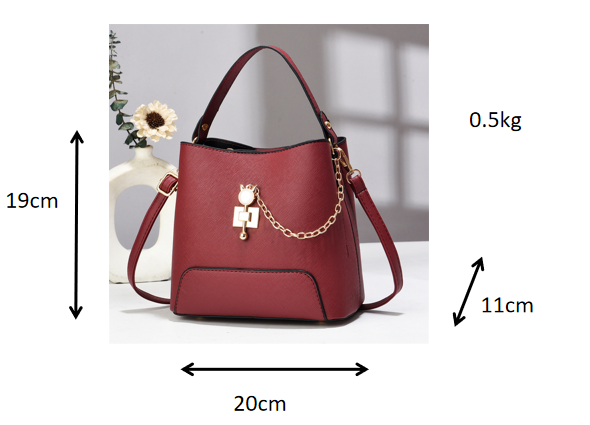 Elegante borsa a tracolla da donna in pelle alla moda