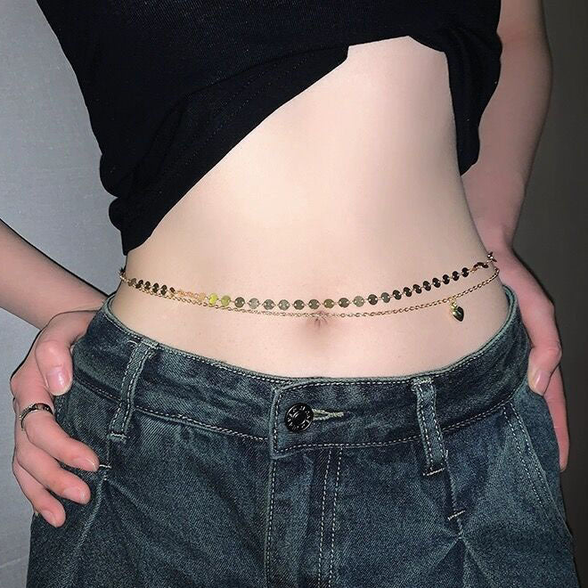 Collana a catena multistrato per il corpo da donna