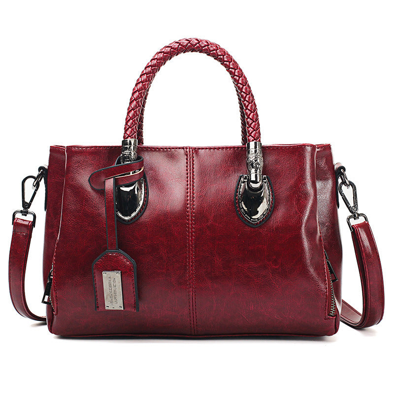 Borse di lusso vintage in pelle cerata da donna