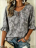 Camicia casual con colletto primavera/estate, per tutti i giorni.