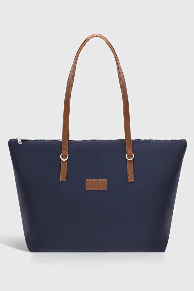 Borsa shopper blu navy da donna