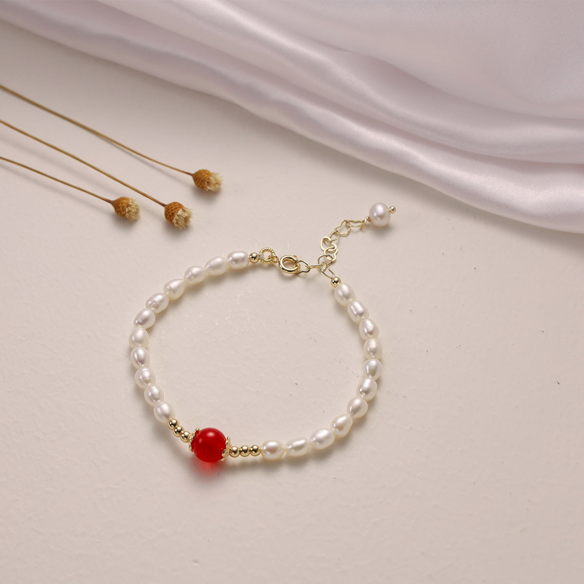 Bracciale da donna con perle d'acqua dolce naturali