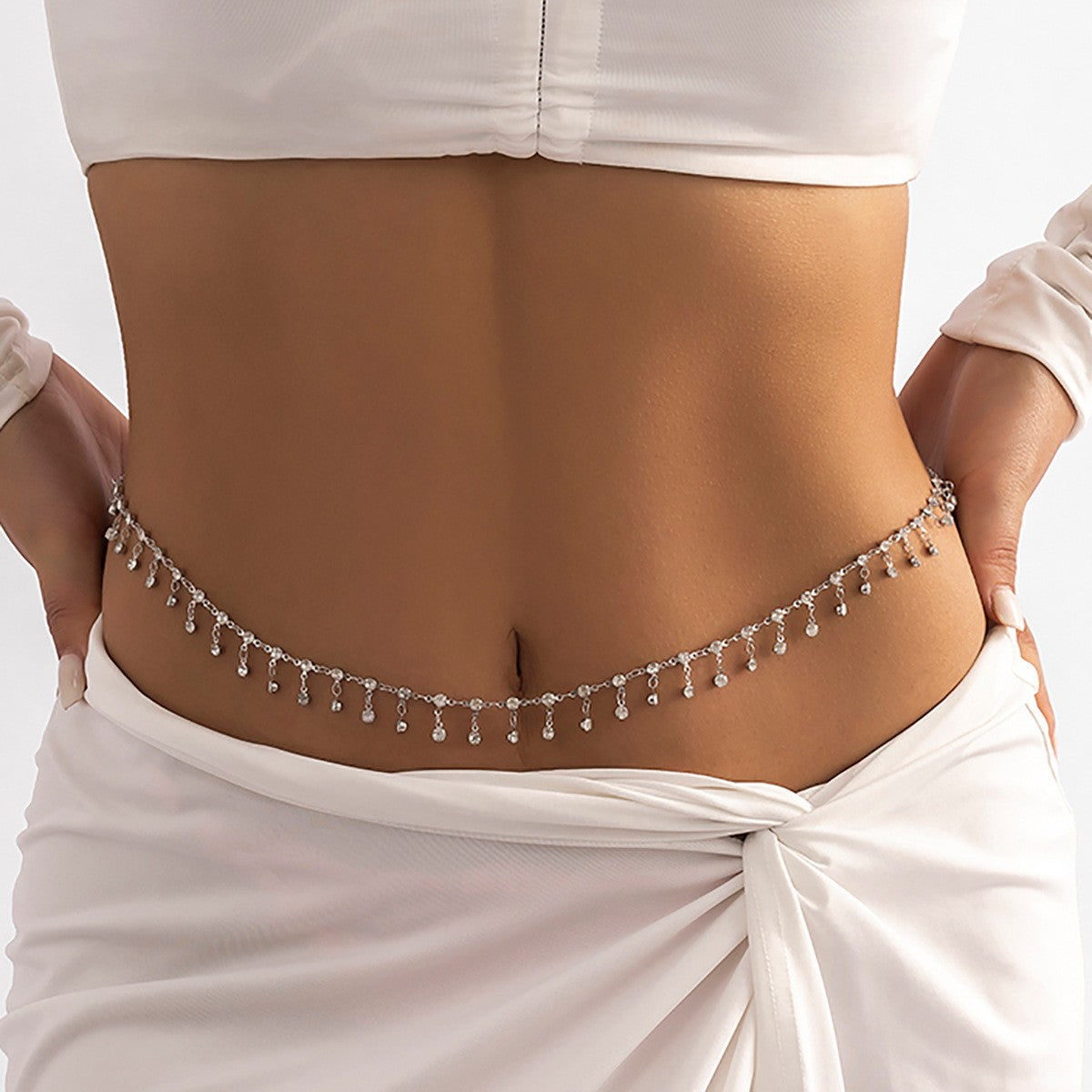 Collana a catena multistrato per il corpo da donna