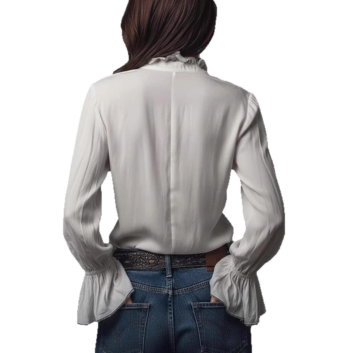Camicia casual da resort in stile europeo e americano per donna