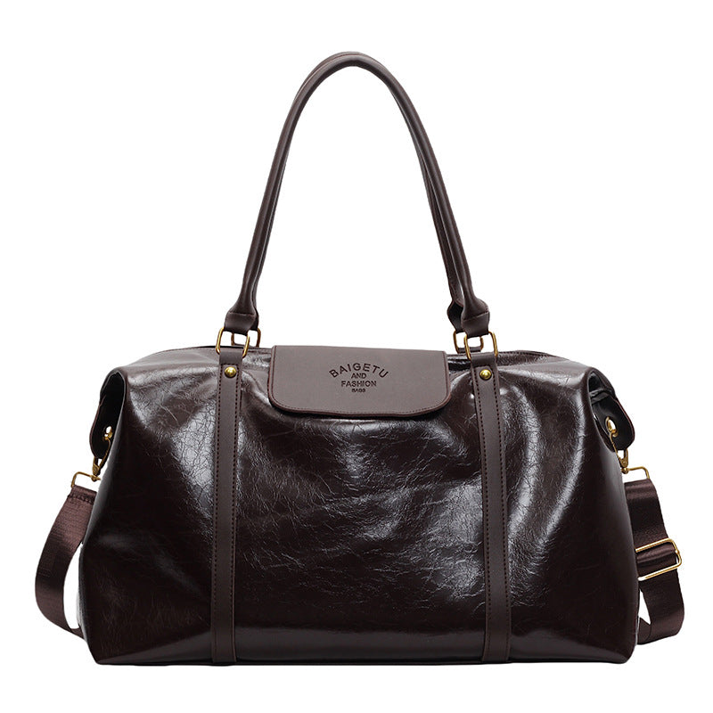 Borsa sportiva a tracolla con separazione per indumenti asciutti e bagnati, borsa da palestra, borsa da viaggio semplice e maneggevole.