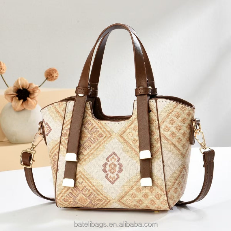 Nuovo modello Borsa a cuscino Boston a tracolla da donna con ricamo jacquard- Borse di lusso da donna