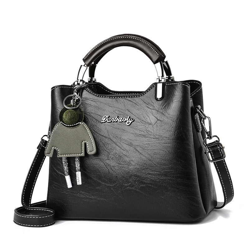 Simple retro-style women's handbag