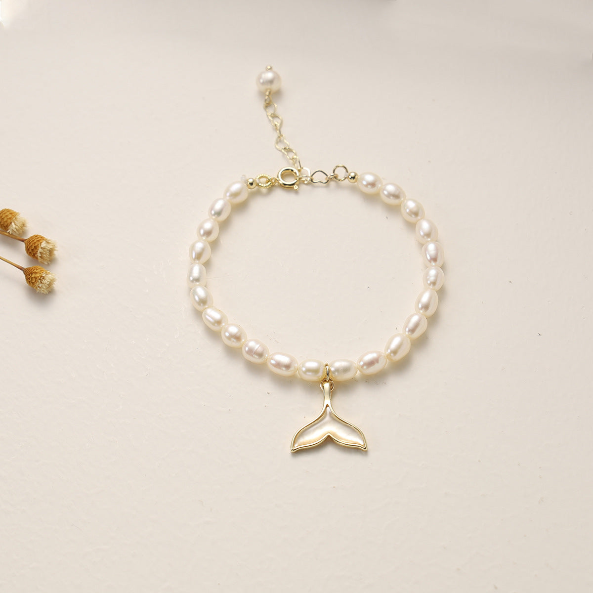 Bracciale da donna con perle d'acqua dolce naturali