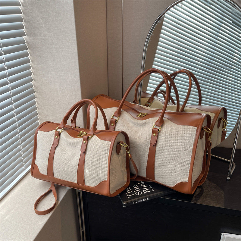 Borsa tote portatile di grande capacità da donna, ideale per i viaggi.
