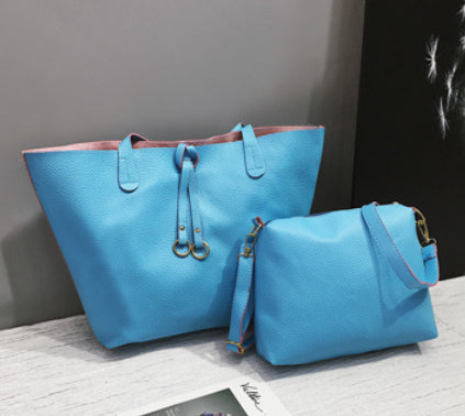 Set di due pezzi con borsa a tracolla da donna con nastro alla moda