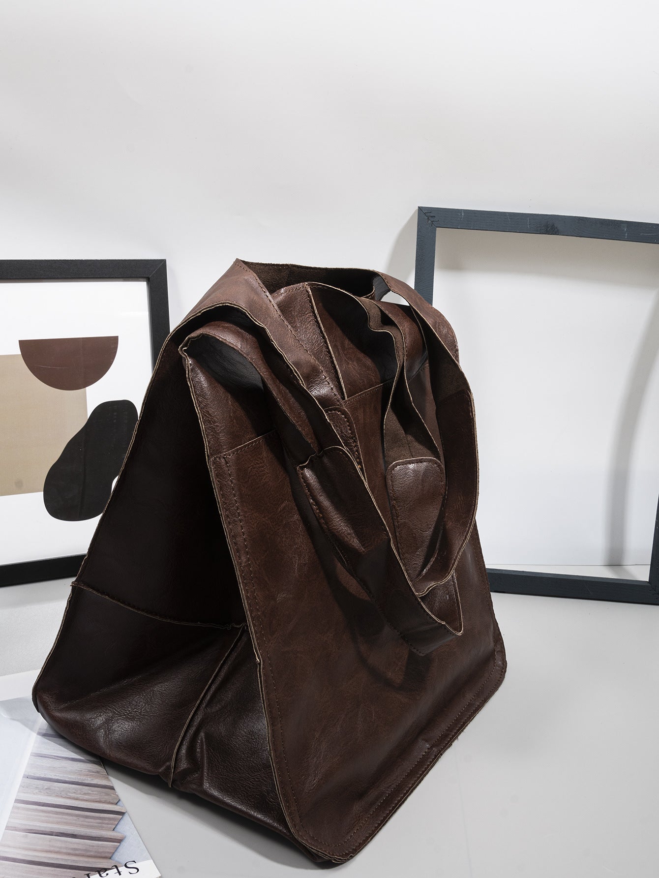 Borse vintage di grande capacità in morbida pelle PU, borsa grande di lusso firmata da donna, borsa a tracolla da spiaggia per le vacanze