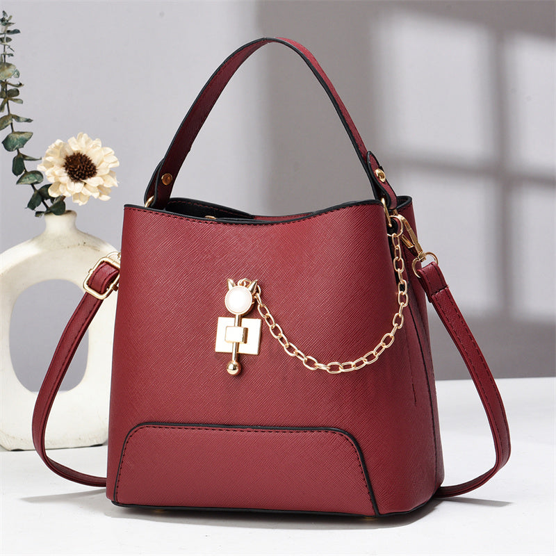Elegante borsa a tracolla da donna in pelle alla moda