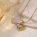 Collane cuore bicolore elegance