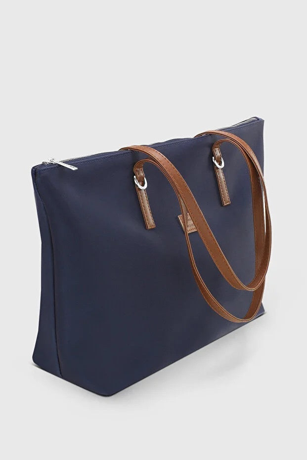 Borsa shopper blu navy da donna