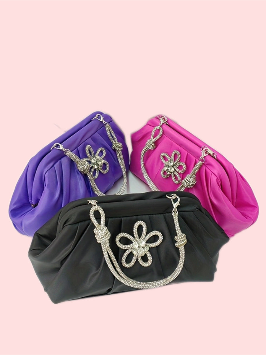 Borsa da sera capiente da donna, borsa a tracolla
