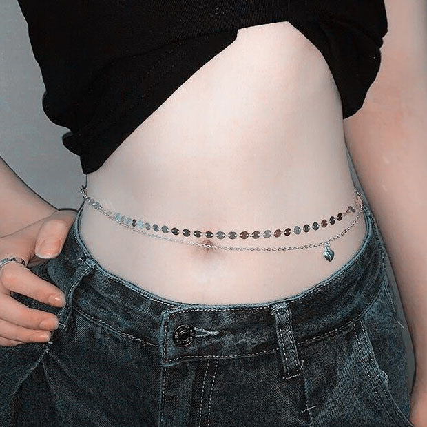 Collana a catena multistrato per il corpo da donna