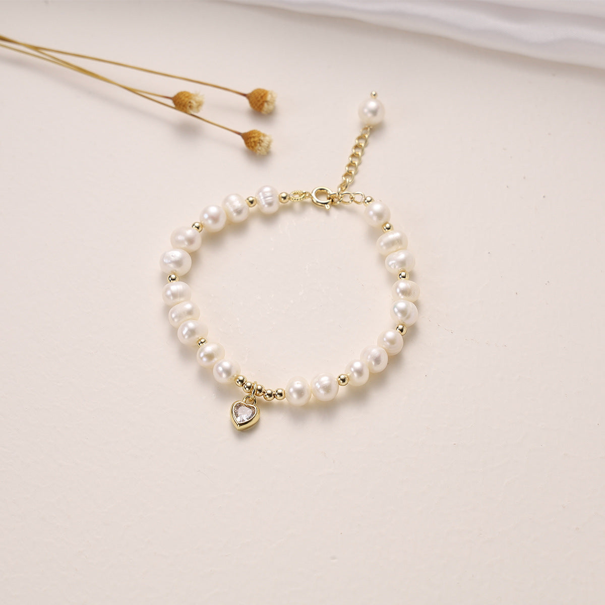 Bracciale da donna con perle d'acqua dolce naturali