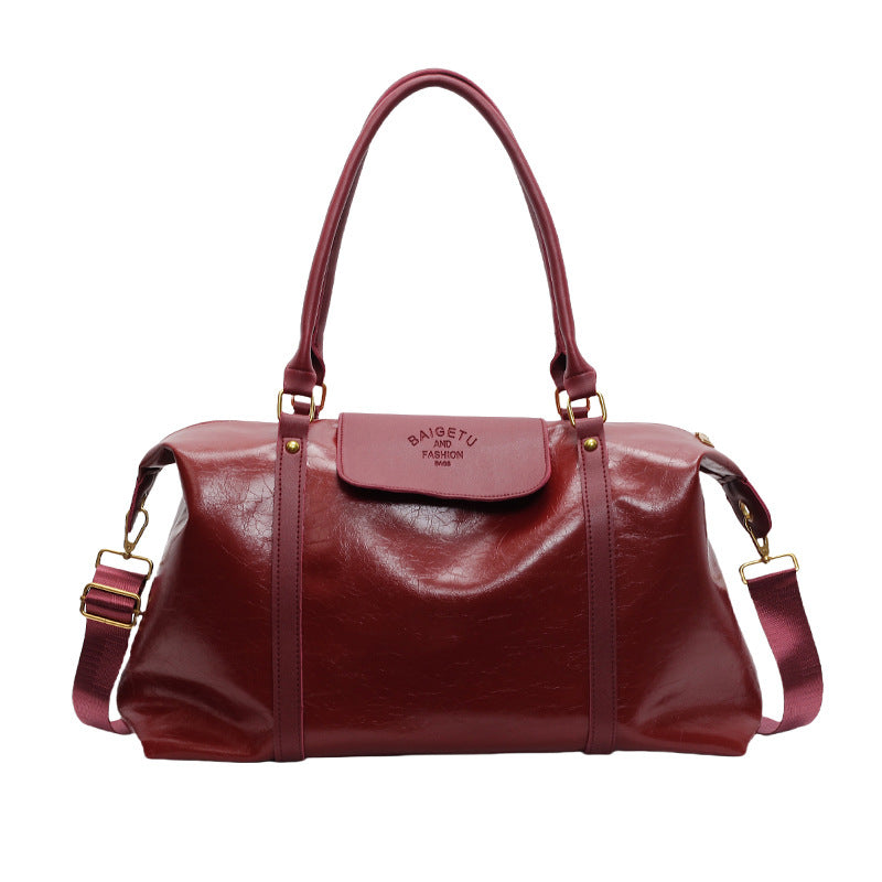 Borsa sportiva a tracolla con separazione per indumenti asciutti e bagnati, borsa da palestra, borsa da viaggio semplice e maneggevole.