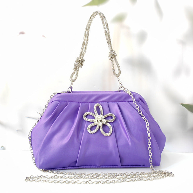 Borsa da sera capiente da donna, borsa a tracolla