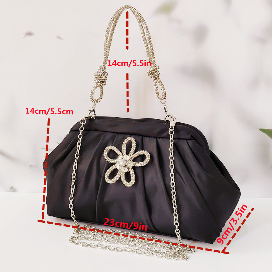 Borsa da sera capiente da donna, borsa a tracolla