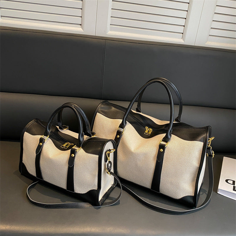 Borsa tote portatile di grande capacità da donna, ideale per i viaggi.