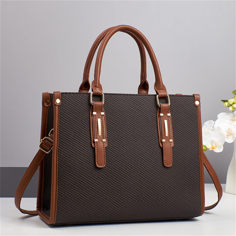 Squisita borsa di lusso firmata - Borsa a tracolla da donna in pelle di alta qualità con fodera in nylon e chiusura a catena, elegante e alla moda.