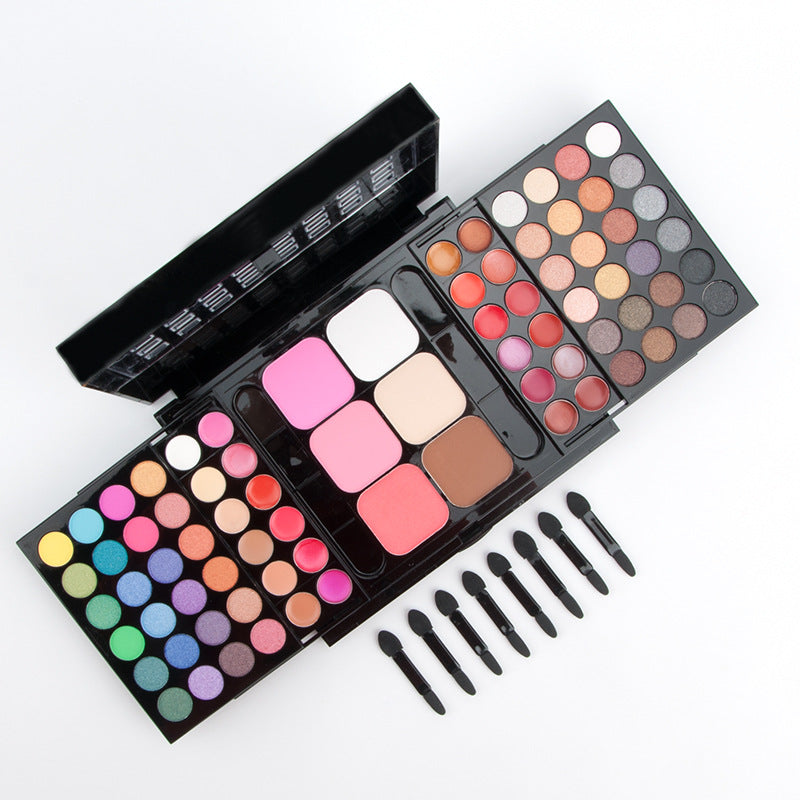 78-Color Makeup Set with Powders and Lipsticks