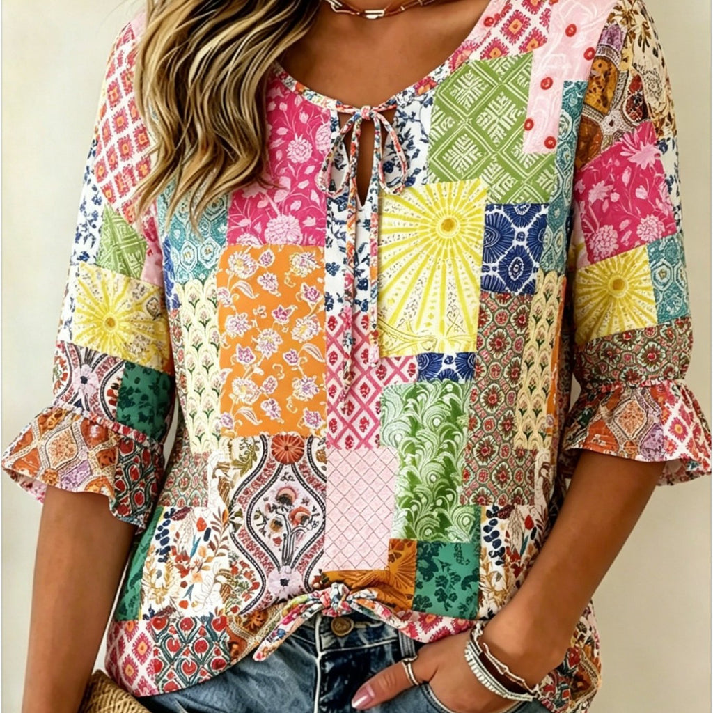 Camicia casual con colletto primavera/estate, per tutti i giorni.