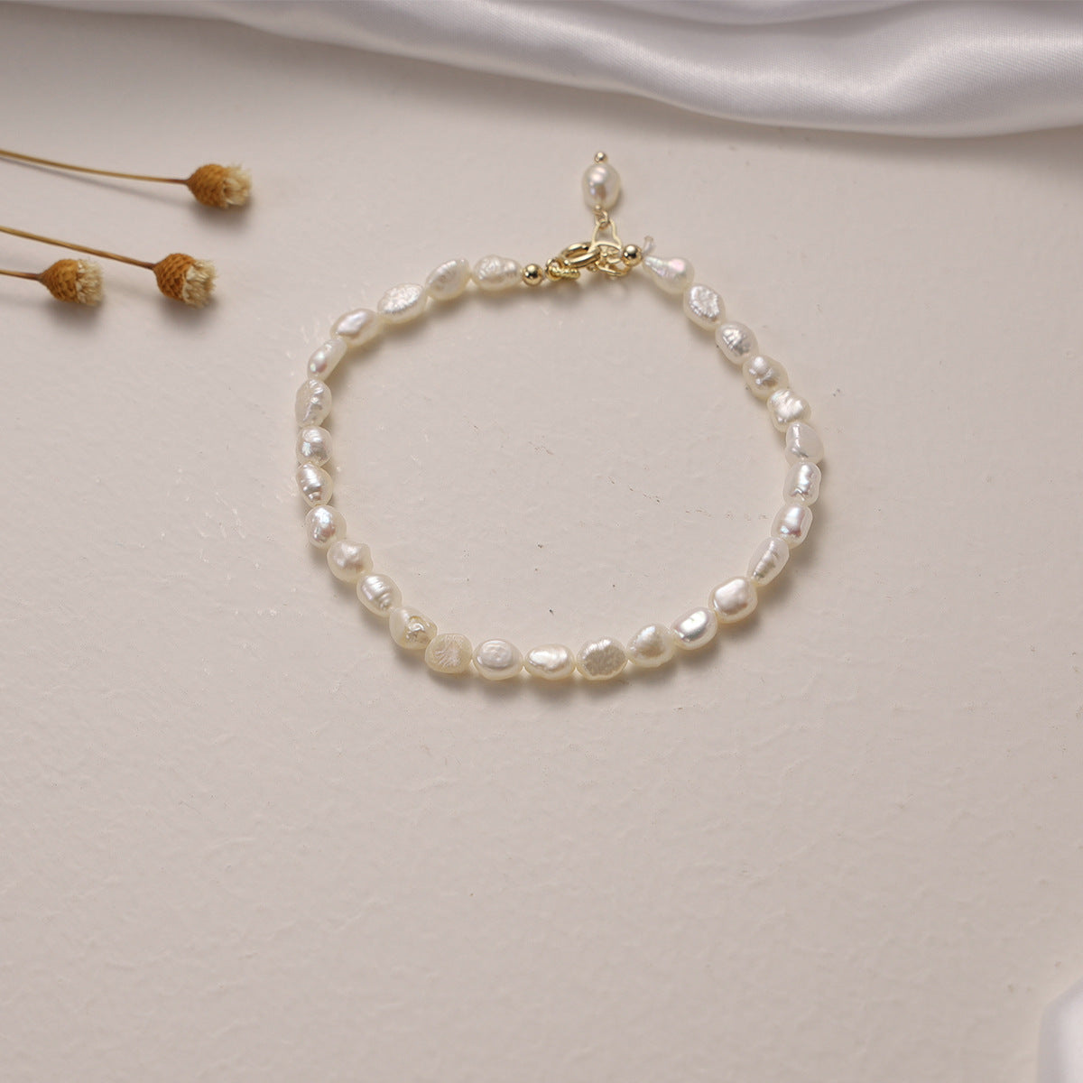 Bracciale da donna con perle d'acqua dolce naturali