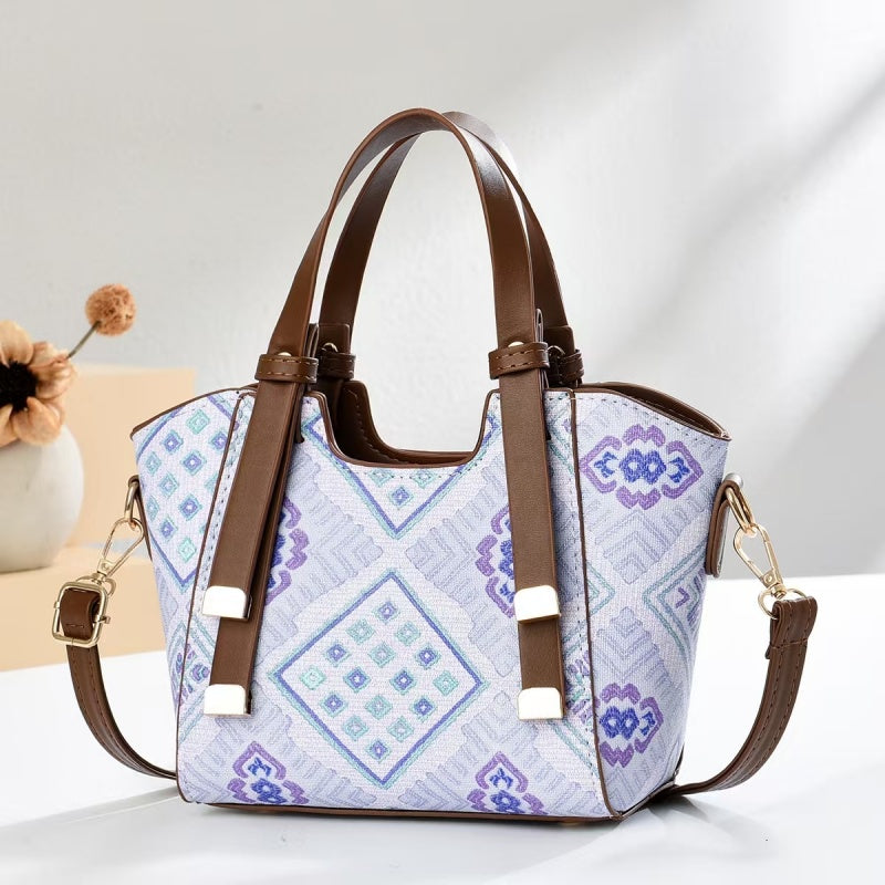 Nuovo modello Borsa a cuscino Boston a tracolla da donna con ricamo jacquard- Borse di lusso da donna