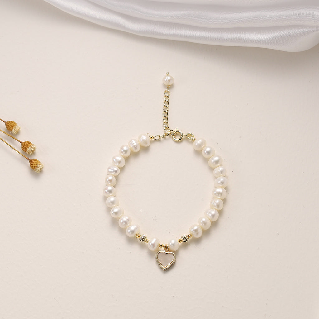 Bracelet pour femme avec perles d'eau douce naturelles
