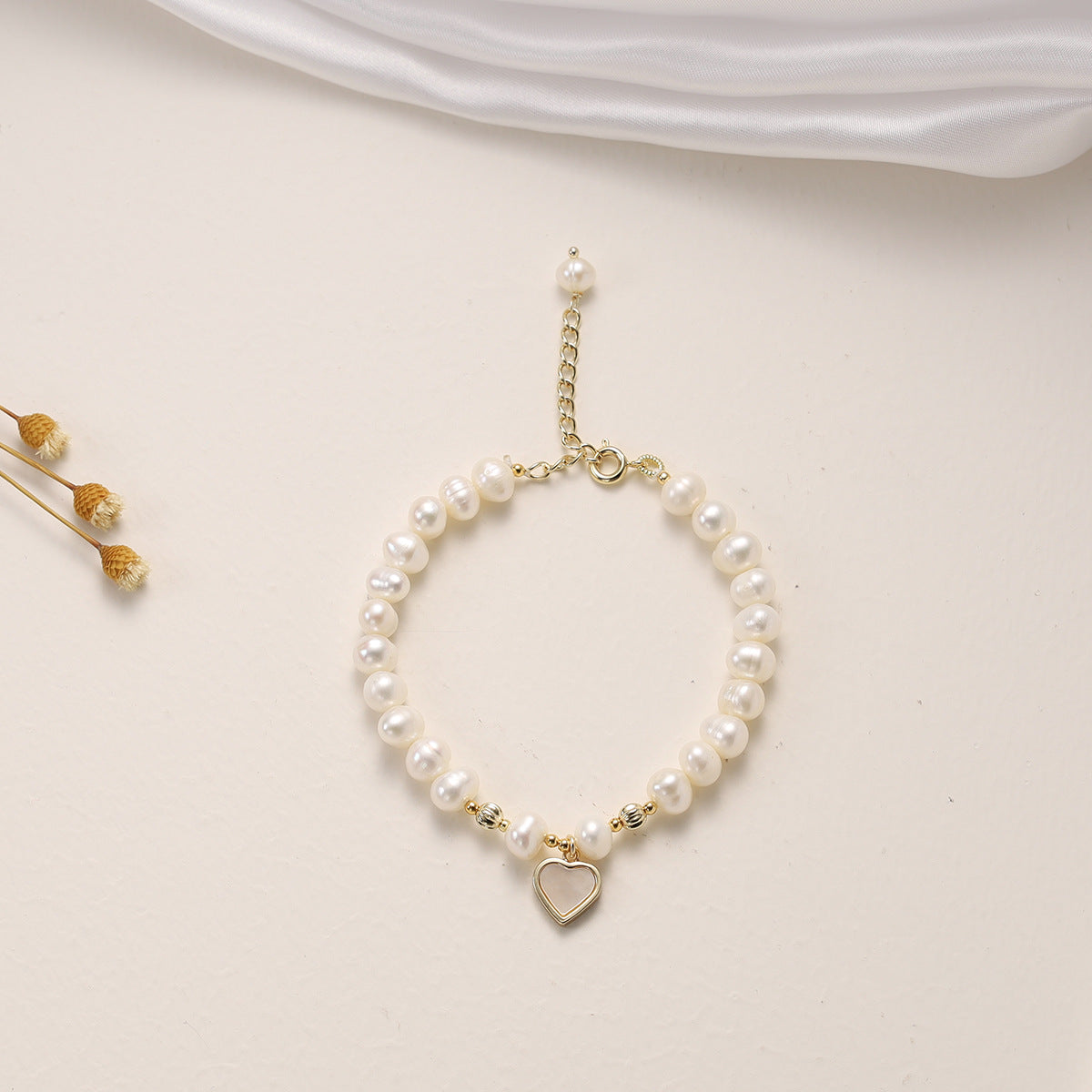 Bracciale da donna con perle d'acqua dolce naturali