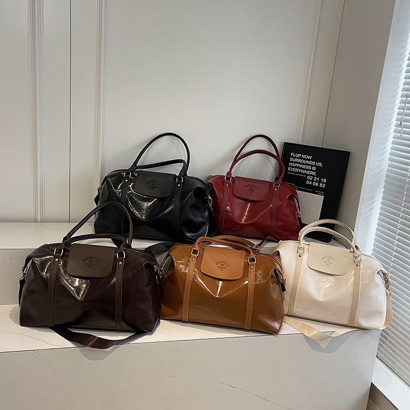 Borsa sportiva a tracolla con separazione per indumenti asciutti e bagnati, borsa da palestra, borsa da viaggio semplice e maneggevole.