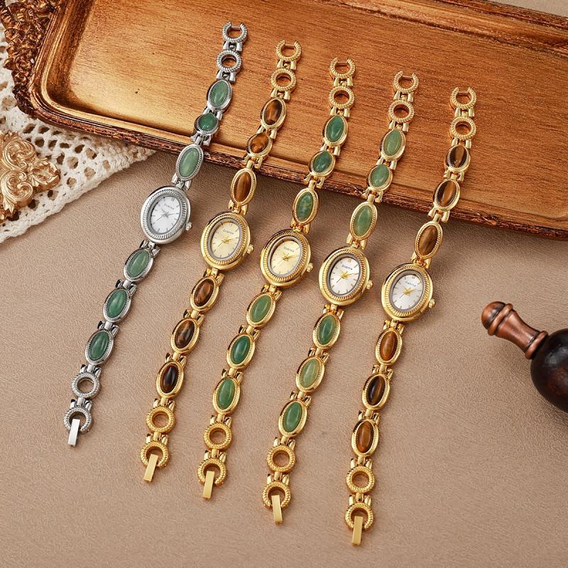 Bracciale con pietra naturale Dongling e occhio di tigre