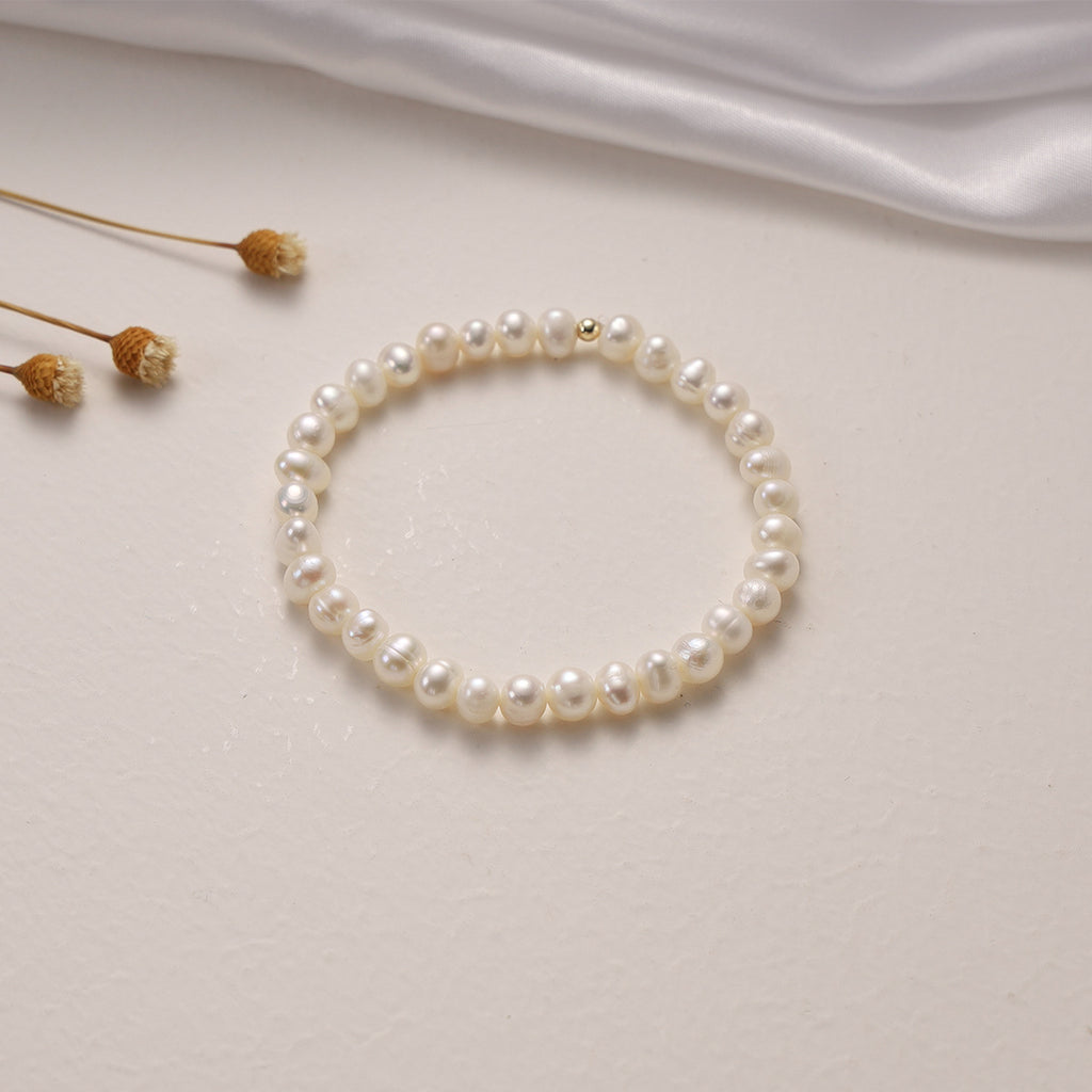 Bracelet pour femme avec perles d'eau douce naturelles