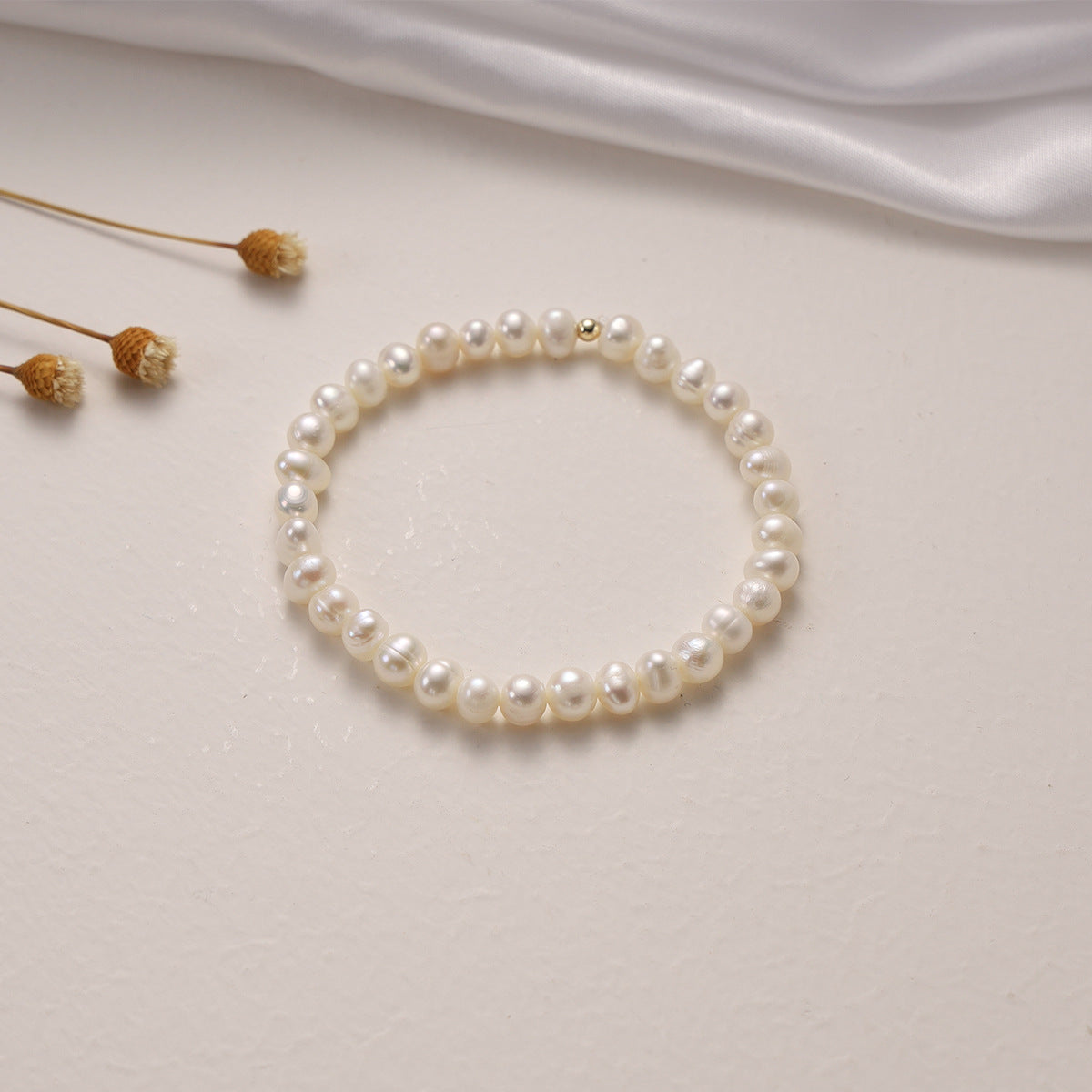 Bracciale da donna con perle d'acqua dolce naturali